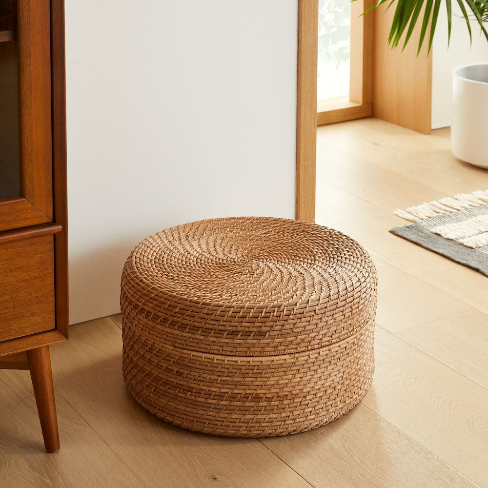 Modern Weave Rattan Baskets | West Elm (US)