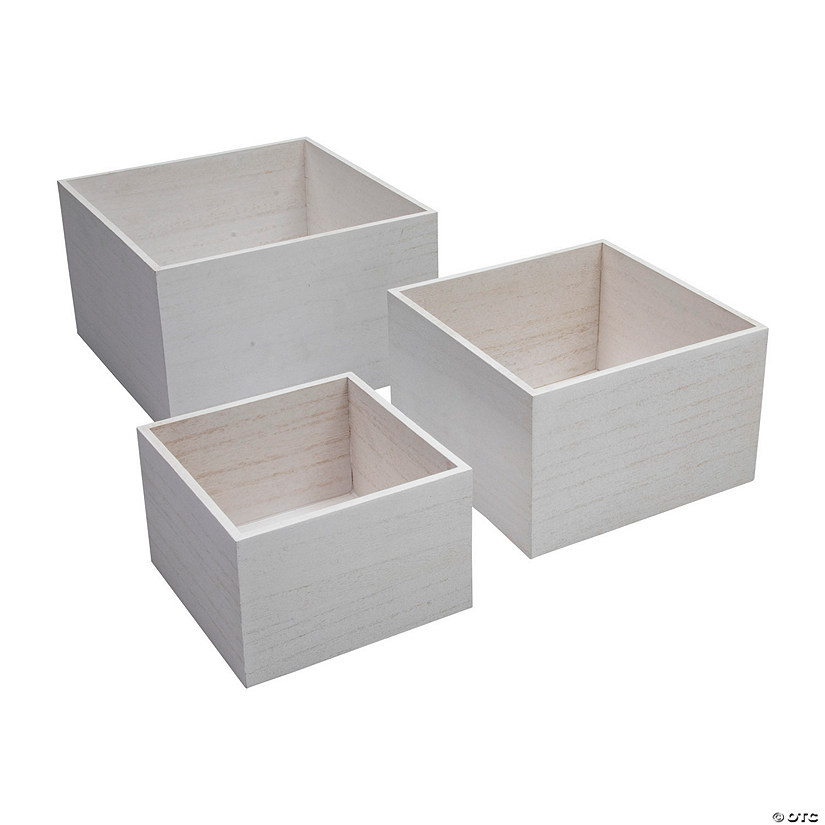 White Storage Box Set – 3 Pc. | Oriental Trading Company