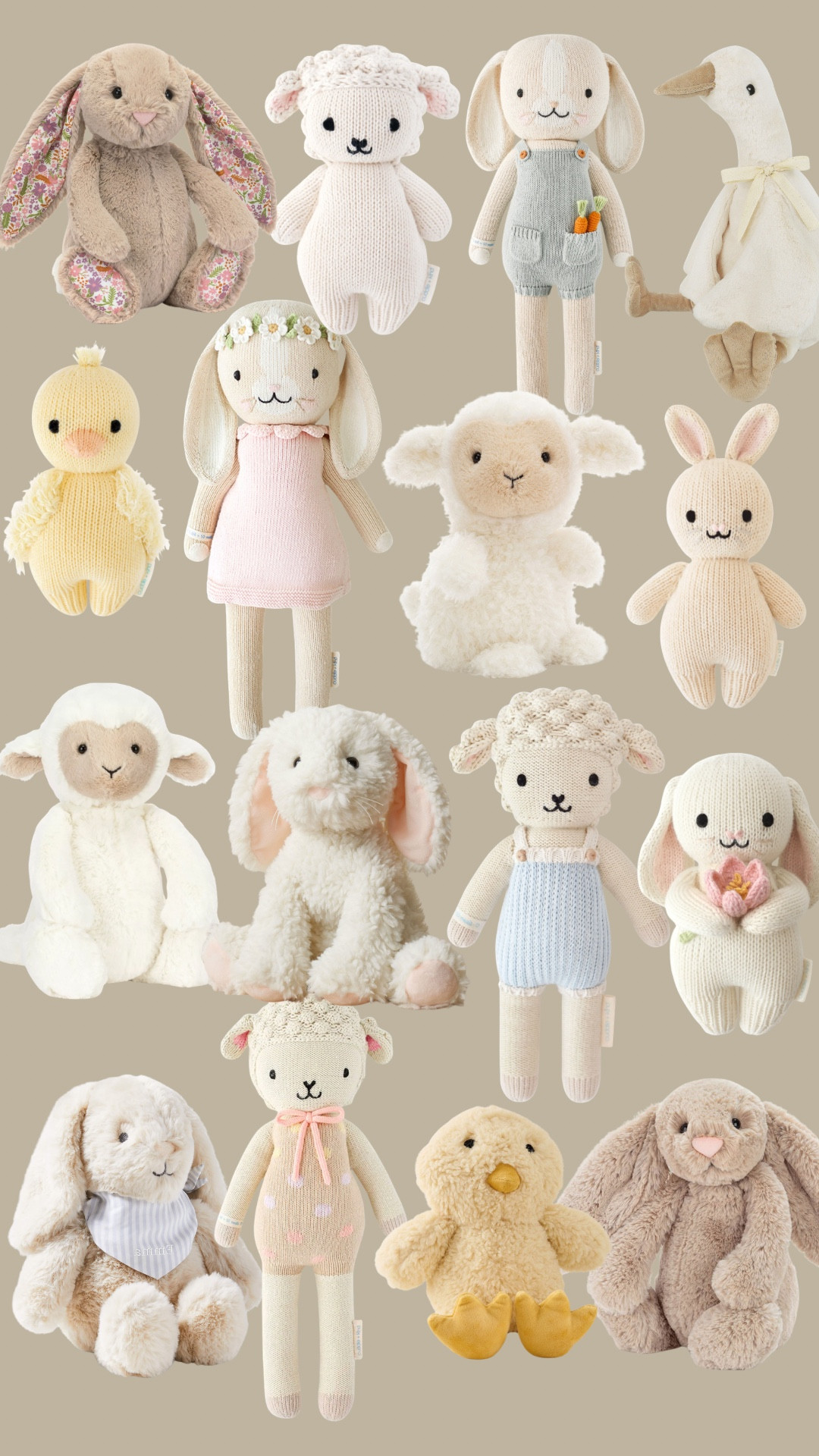 The cutest Easter themed stuffies for a baby or toddler Easter basket! Easter basket ideas. 

#LTKBaby #LTKmomlife