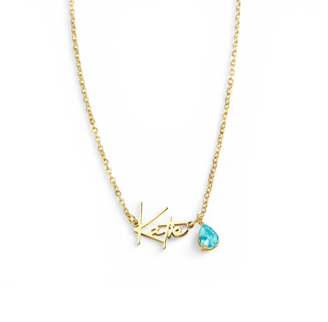 Handmade Birthstone Name Necklace | Mint & Lily