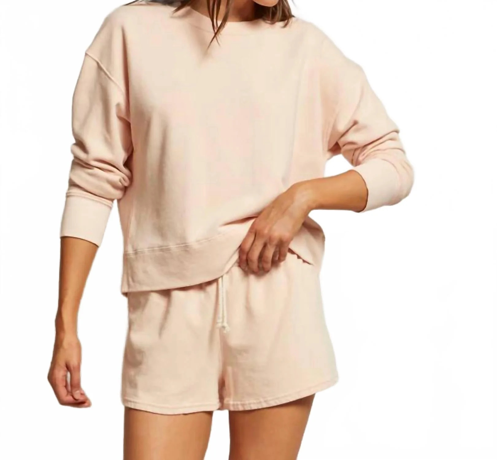Tyler Sweatshirt In Peaches & Cream | Shop Simon