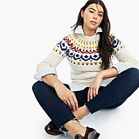 Crewneck sweater in vintage Fair Isle | J. Crew US