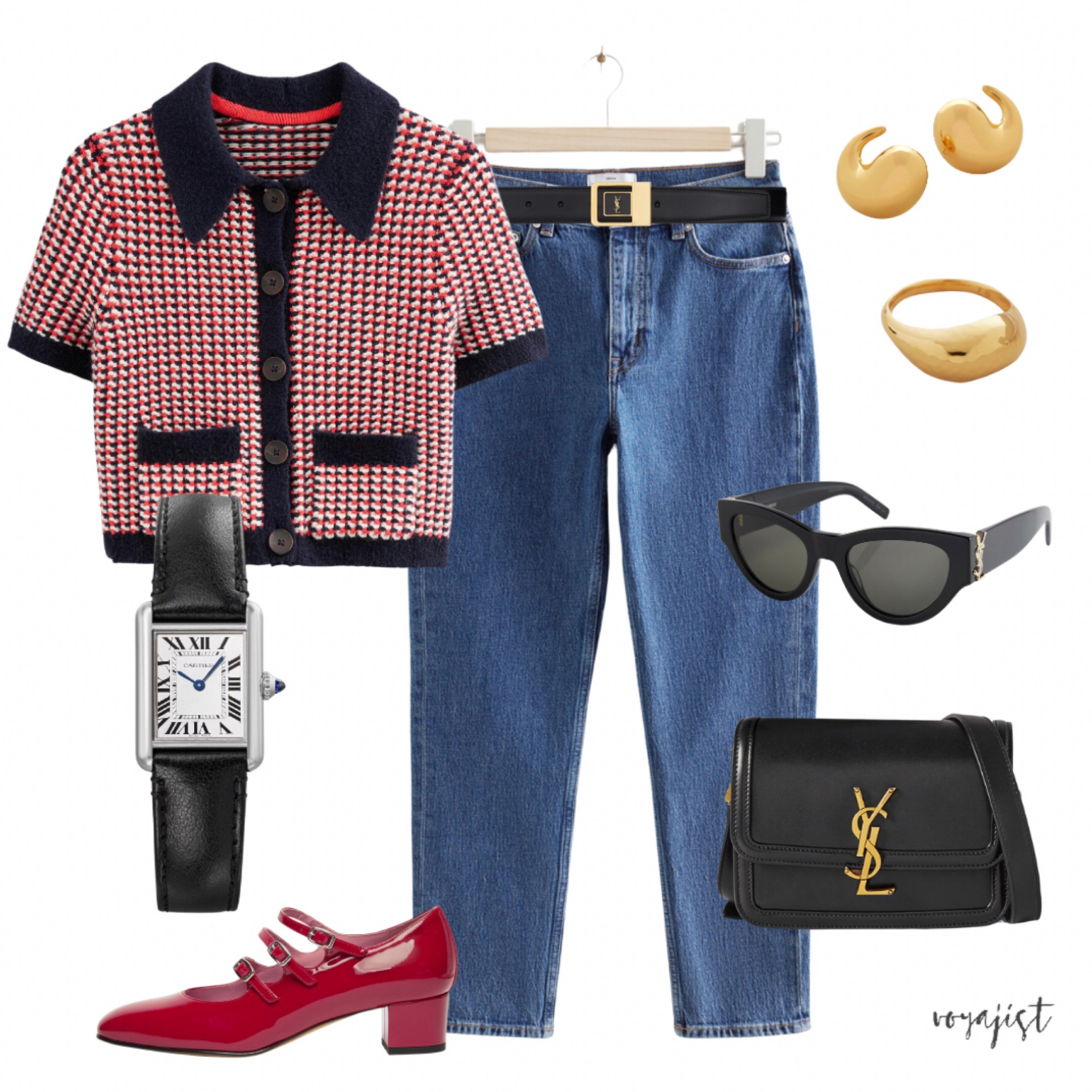Another French outfit idea 🇫🇷 

Mary Jane shoes are perfect for a classic French look and this gorgeous red pair adds a bold statement to your Parisian look.  
And speaking of French elegance, let’s take a moment for this stunning timeless Cartier Tank watch - an absolute king in France and the ultimate accessory for an authentic Parisian look!

Follow for more inspo 💖

#parisoutfits #frenchfashion #maryjaneshoes

#LTKshoecrush #LTKstyletip #LTKeurope