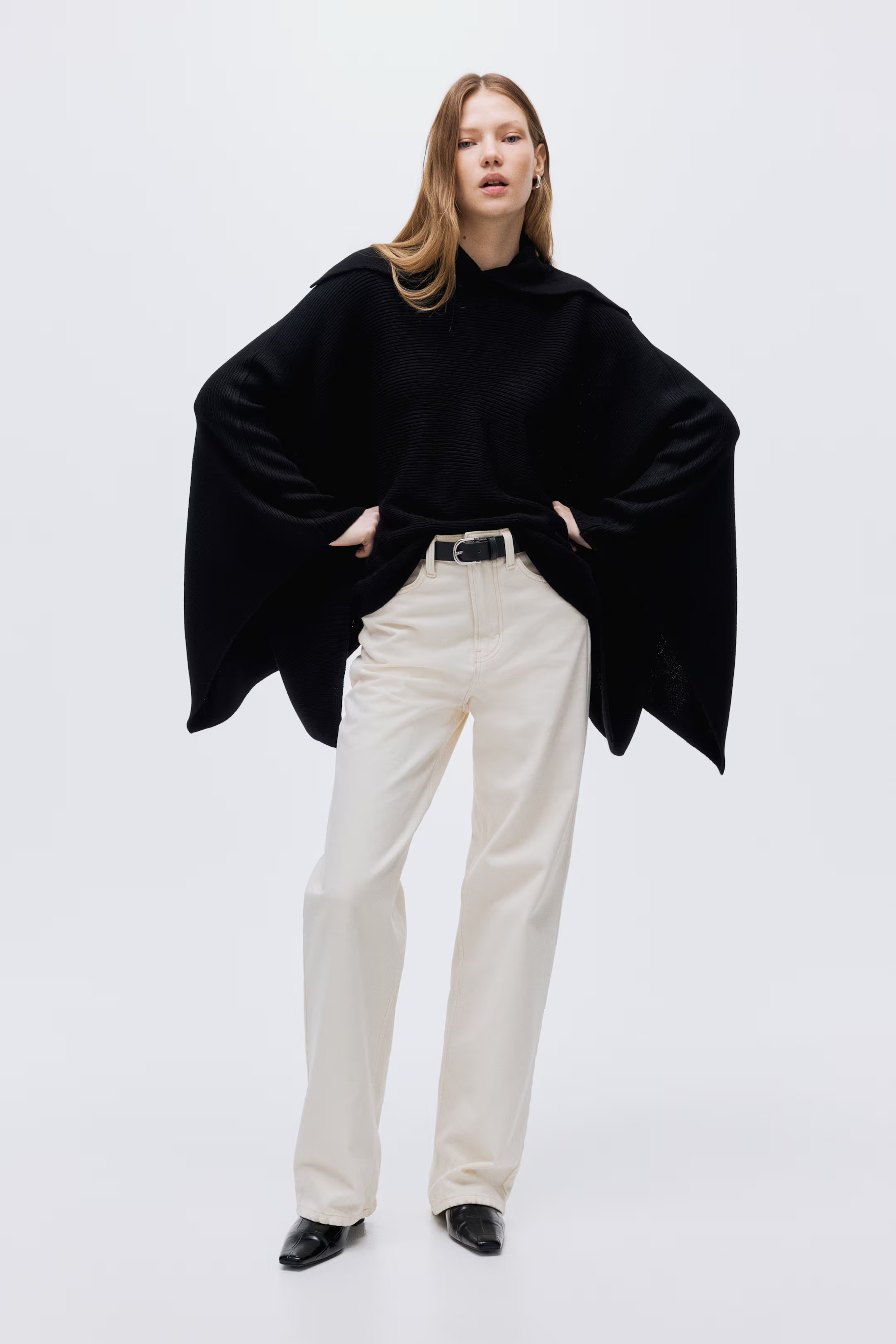Rib-Knit Cape | H&M (US + CA)