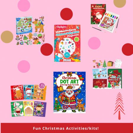 Christmas Activity kits/arts and crafts/workbooks for kids! #stockingstuffers #christmascrafts #christmasfun

#LTKHoliday #LTKkids #LTKSeasonal