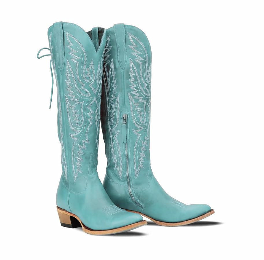 Over the Knee Cowboy Boots for Women Adjustable Thigh High Cowgirl Boots | Amazon (US)