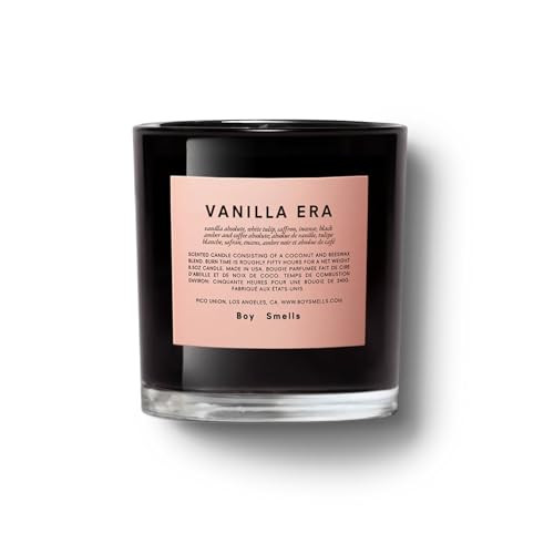 Boy Smells Vanilla Era Scented Candle for Men and Women, Coconut, Beeswax, & Soy Candle Blend, Aromatherapy Candles for Home, 8.5 oz Jar, 50 Hour Burn | Amazon (US)