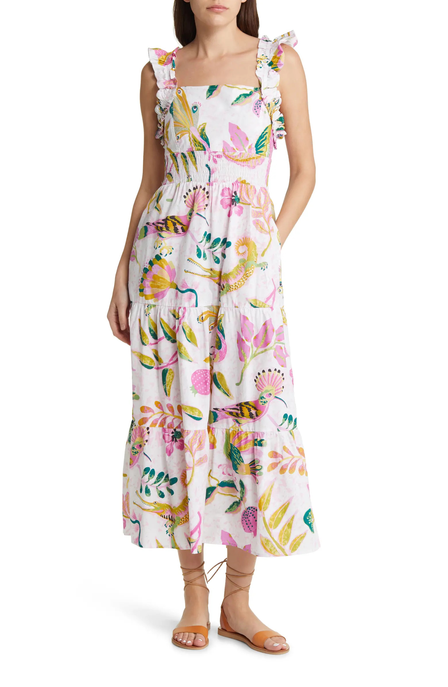 Harriet Print Ruffle Maxi Dress | Nordstrom