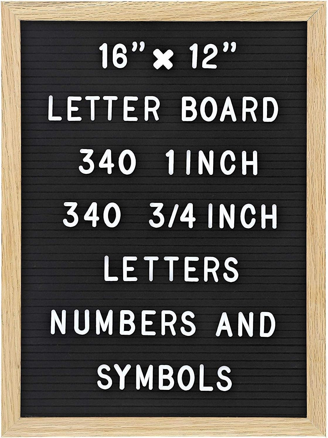Felt Letter Board with 680 Letters, Numbers & Symbols 16 x 12 inch :: Changeable Letter Board for... | Amazon (US)