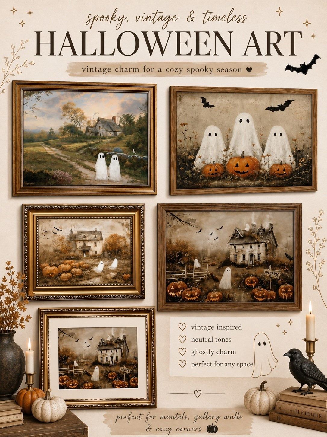 Check out these Amazon Halloween Wall Art finds!!! The perfect mix of vintage, spooky, and cute!!! 🧡👻🎃🤎

#LTKSeasonal #LTKHome