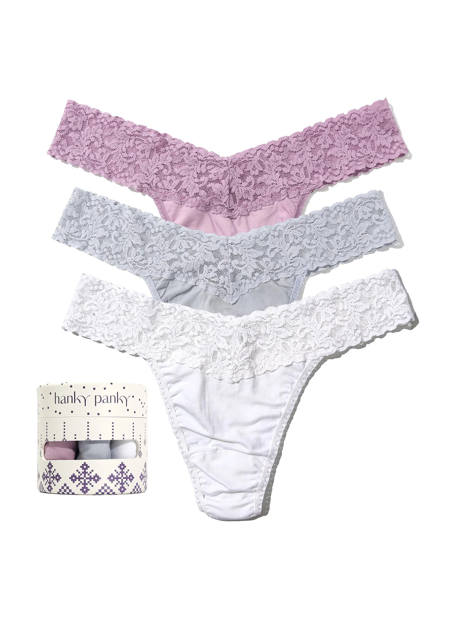 Holiday 3 Pack Supima® Cotton Original Rise Thong | Hanky Panky