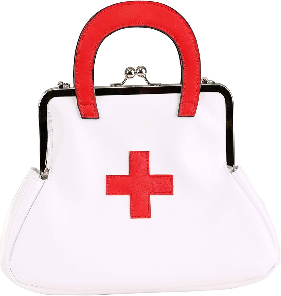 Fun Costumes White Nurse Purse Standard | Amazon (US)