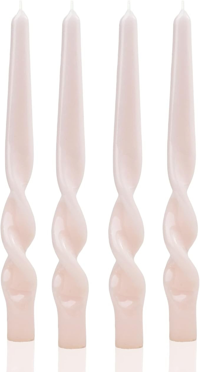 MAITREYA Spiral Taper Candles Conical Stick Candles Handmade Twisted Candles-Set of 4 for Decorat... | Amazon (US)
