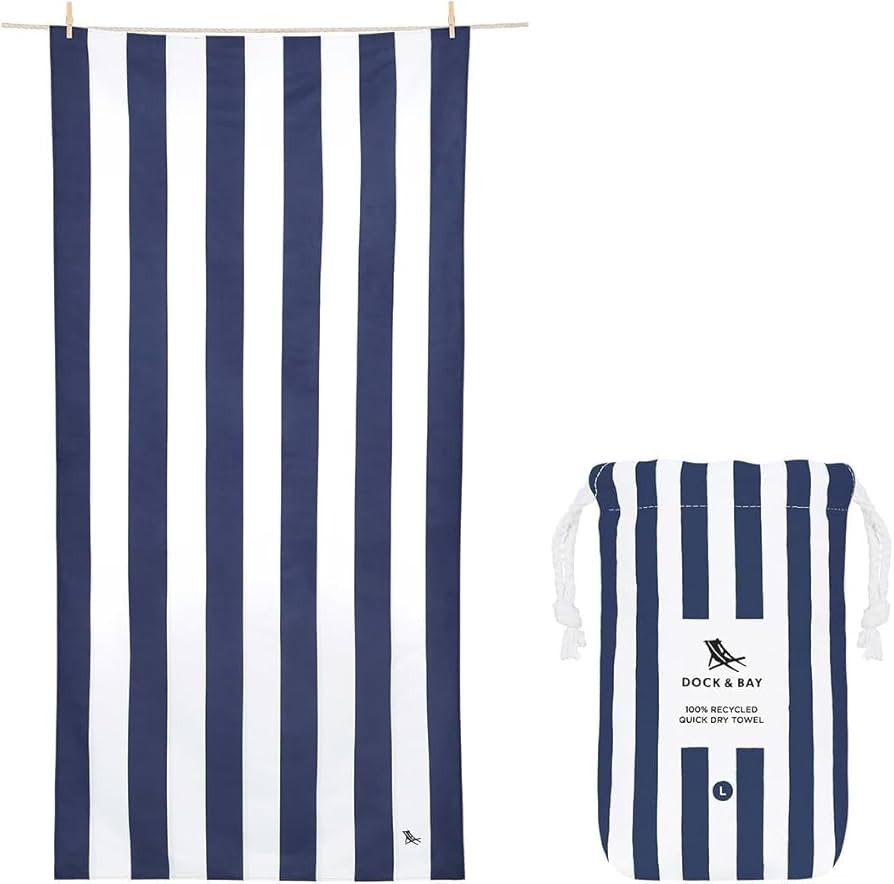 Dock & Bay Quick Drying Towel - for Sports & Gym - Compact, Lightweight - 100% Recycled - Include... | Amazon (US)