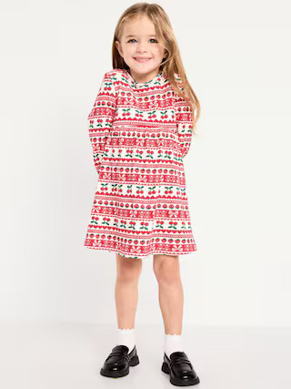 Long-Sleeve Waffle-Knit Dress for Toddler Girls | Old Navy (US)