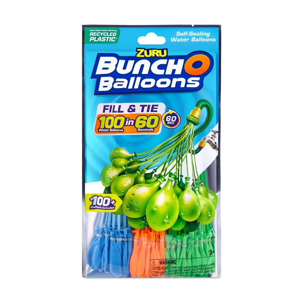 Bunch O Balloons 100 Rapid-Filling Self-Sealing Water Balloons 3 per pack | Walmart (US)