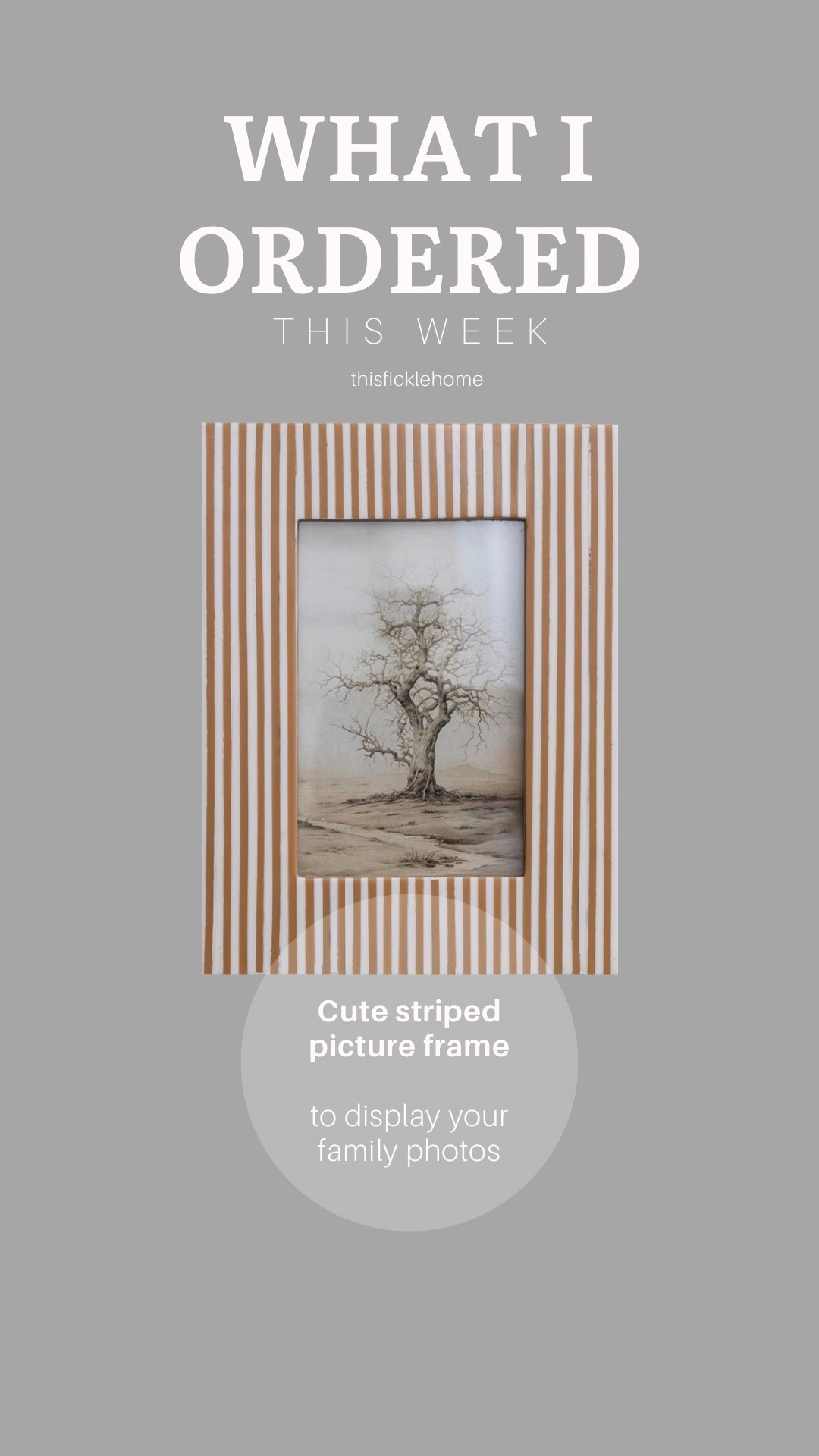 Cute little striped frame found on Amazon!

#LTKHome