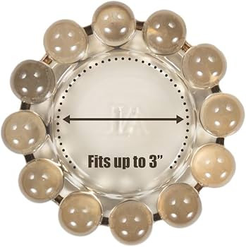 Alice Lane Bubble Candle Dish – Chic Smoky Glass Candle Dish for Home Decor – Decorative Mode... | Amazon (US)