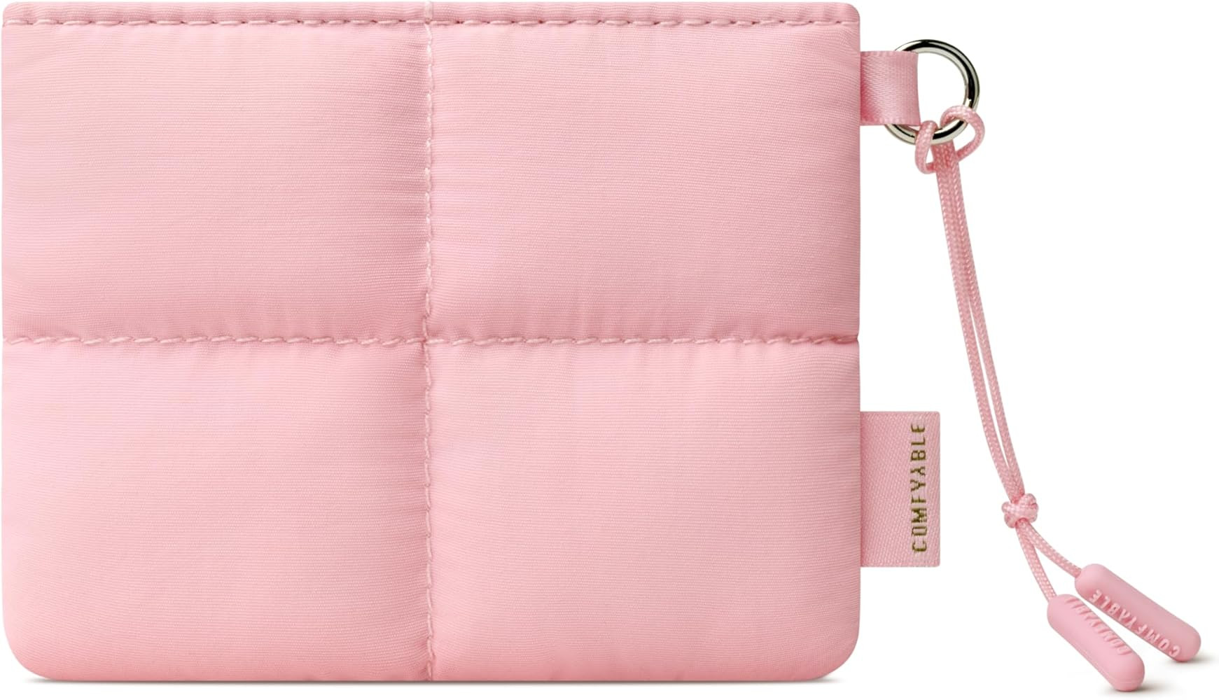 Comfyable Cute Puffy Coin Purse Pouch Change Holder For Women, Small Organizer with ID Window, Ma... | Amazon (US)