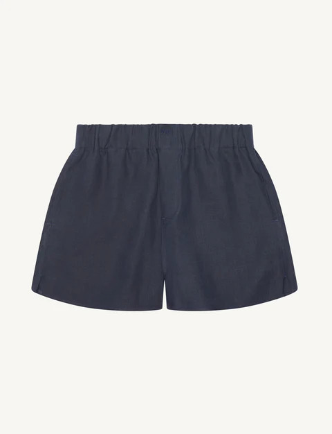 The Boxer: Hemp, Navy Blue | With Nothing Underneath