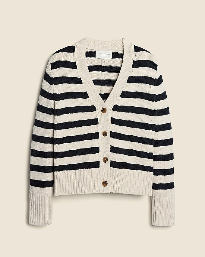 State of Cotton NYC Peyton striped cardigan sweater | J. Crew US