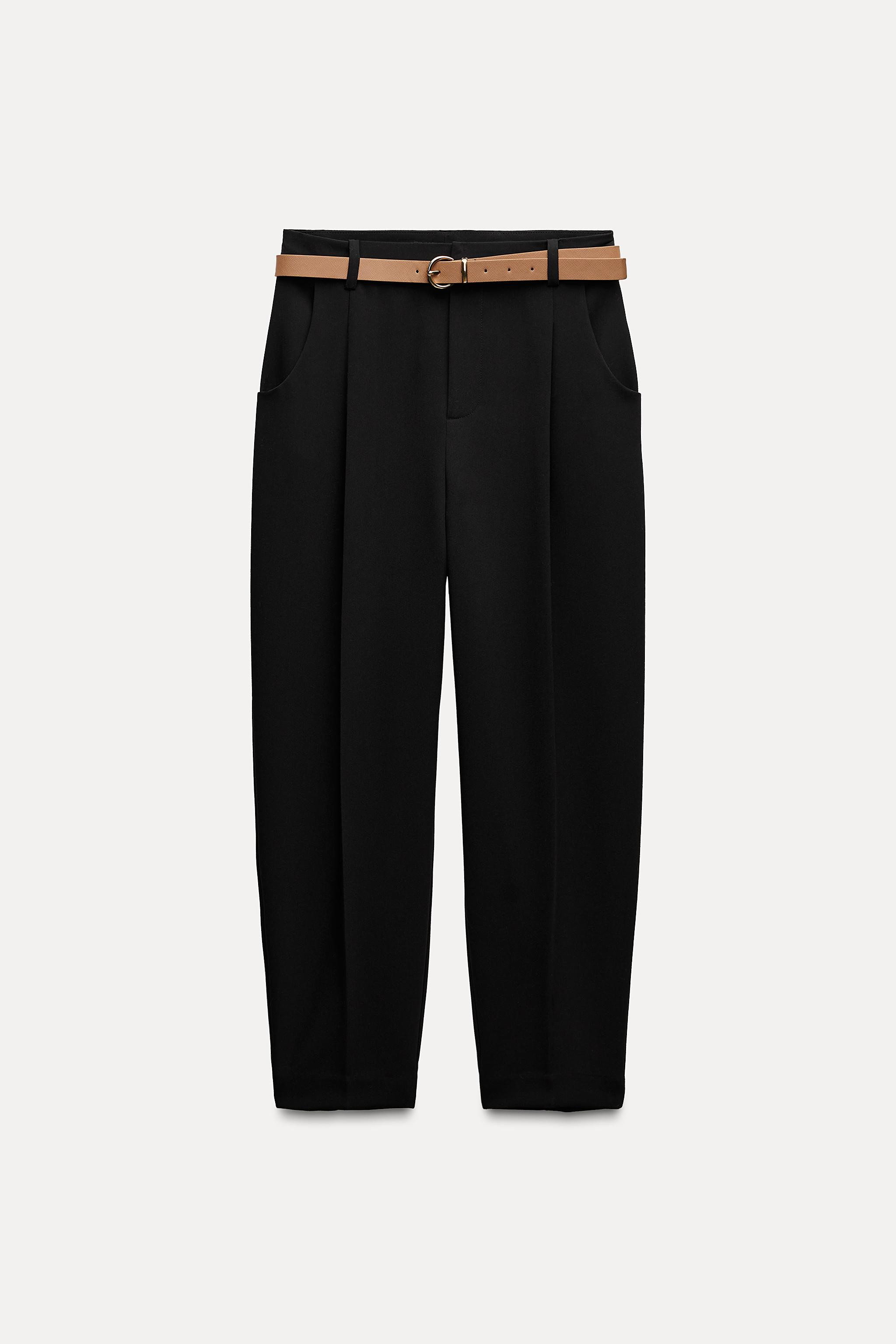 DARTED TROUSERS WITH BELT | Zara UK