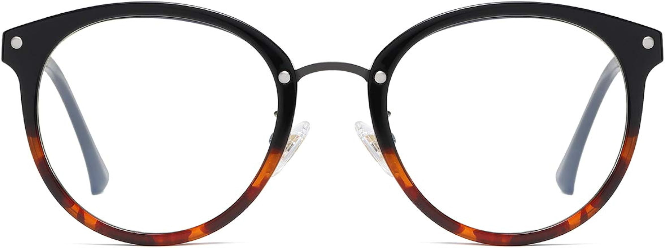 Retro Round Blue Light Blocking Glasses TR90 Computer Eyeglasses Ashley SJ9001 | Amazon (US)