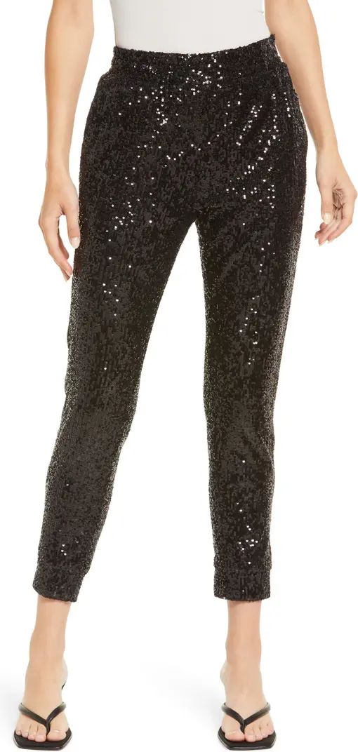 BB Dakota by Steve Madden Glitter End Sequin Pocket Joggers | Nordstrom | Nordstrom