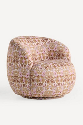 Cosette Cordelia Jacquard Swivel Chair | Anthropologie (US)