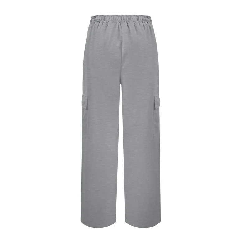 ZHYou No Boundaries Womens Cargo Joggers,Loose Fit,High Elastic Waist,Drawstring Sweatpants,Wide ... | Walmart (US)