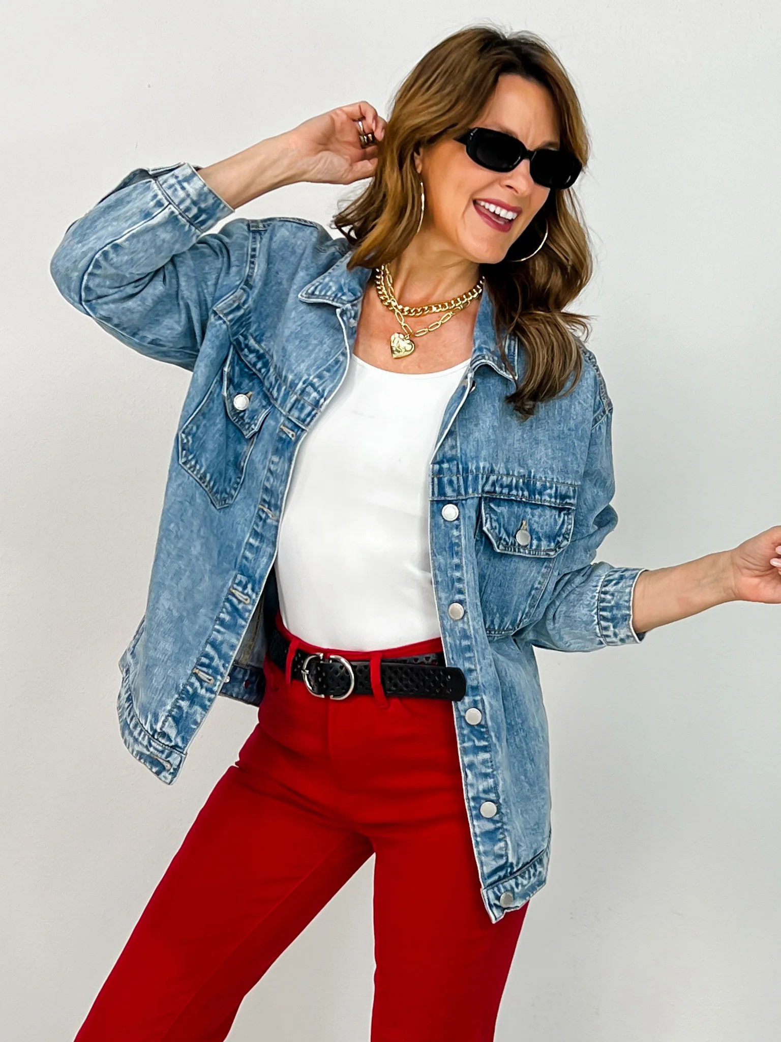 Risen Oversized Denim Jacket | Emma Lou's Boutique