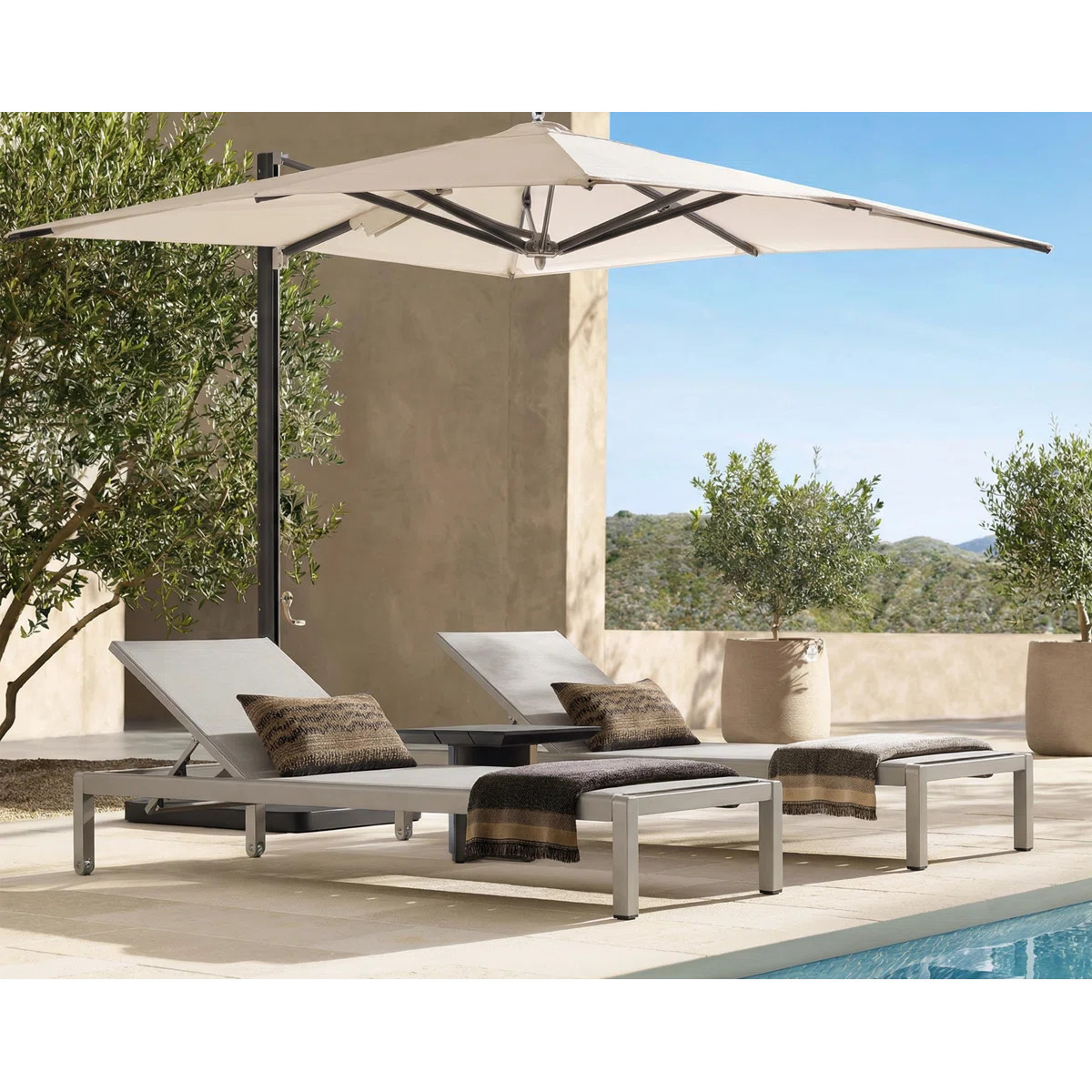 Caggiano Outdoor Metal Chaise Lounge Set (Set of 2) | Wayfair North America