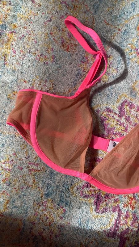 Hot pink and nude underwire mesh bra 

#LTKSale #LTKunder50 #LTKFind