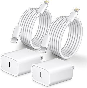 iPhone 14 13 12 Fast Charger [MFi Certified] 10FT Type C Charger 2 Pack 20W USB C Charger Block w... | Amazon (US)
