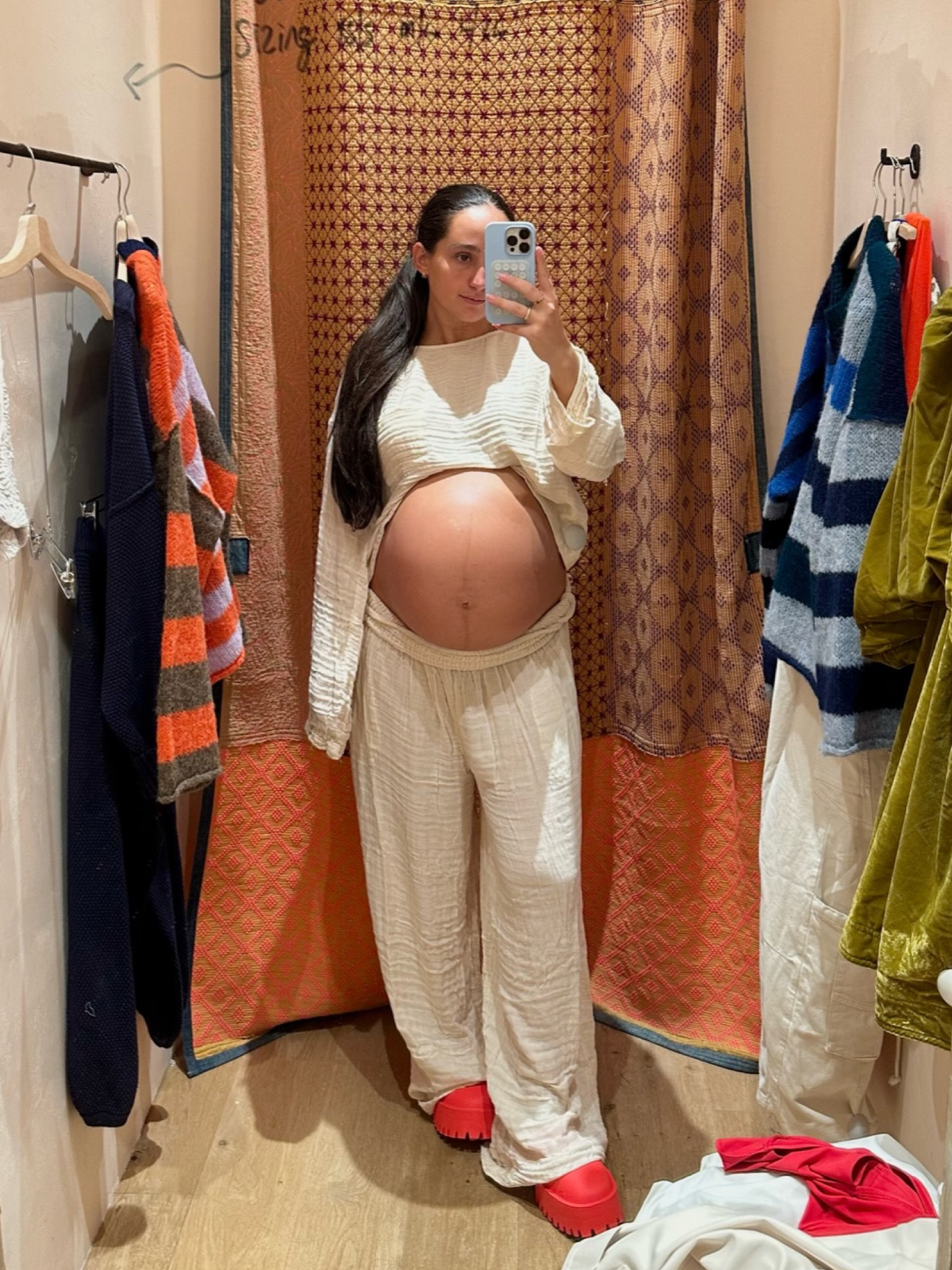 this free people set is a total steal - 78$ for 2 super comfy items that can be worn together or separate

free people | matching set | white linen | fall outfits | fall fashion | thanksgiving outfit | loungewear | pregnancy style | maternity outfit | 

#LTKHoliday #LTKbump #LTKSeasonal