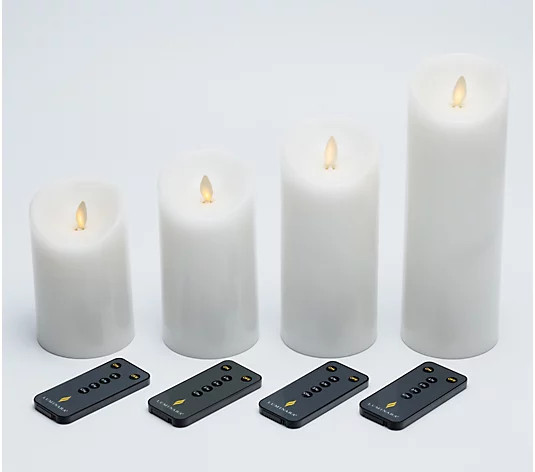Luminara Set of (4) 3.0" Diameter Candles - QVC.com | QVC