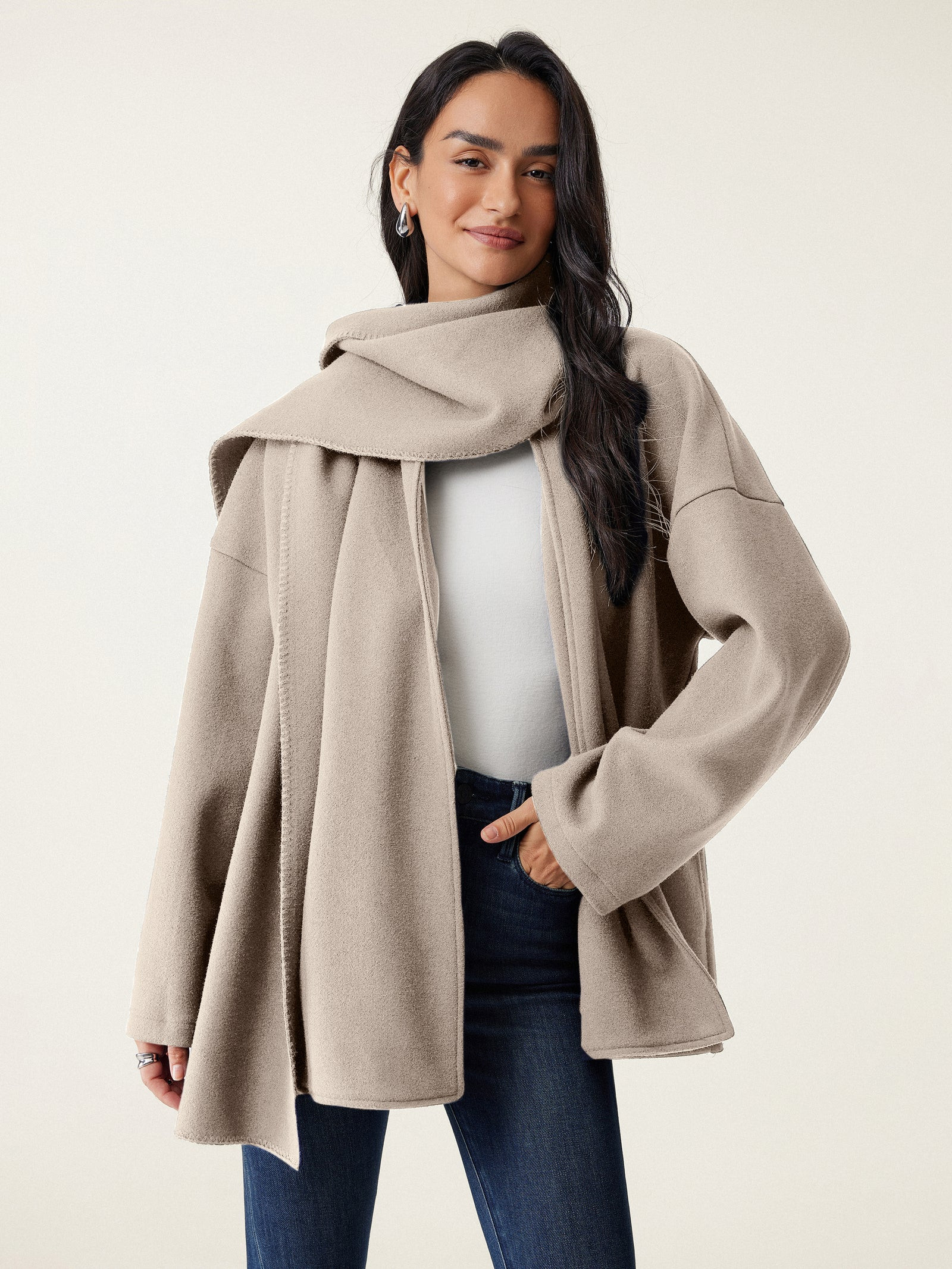 Oversized Scarf Jacket | OGLmove