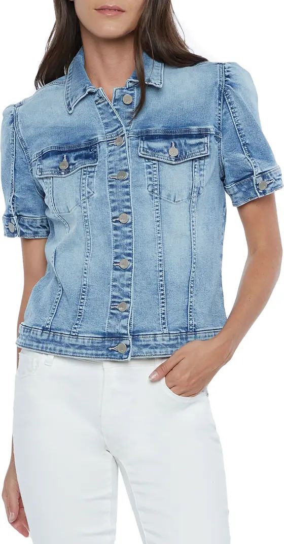 Puff Sleeve Denim Jacket | Nordstrom