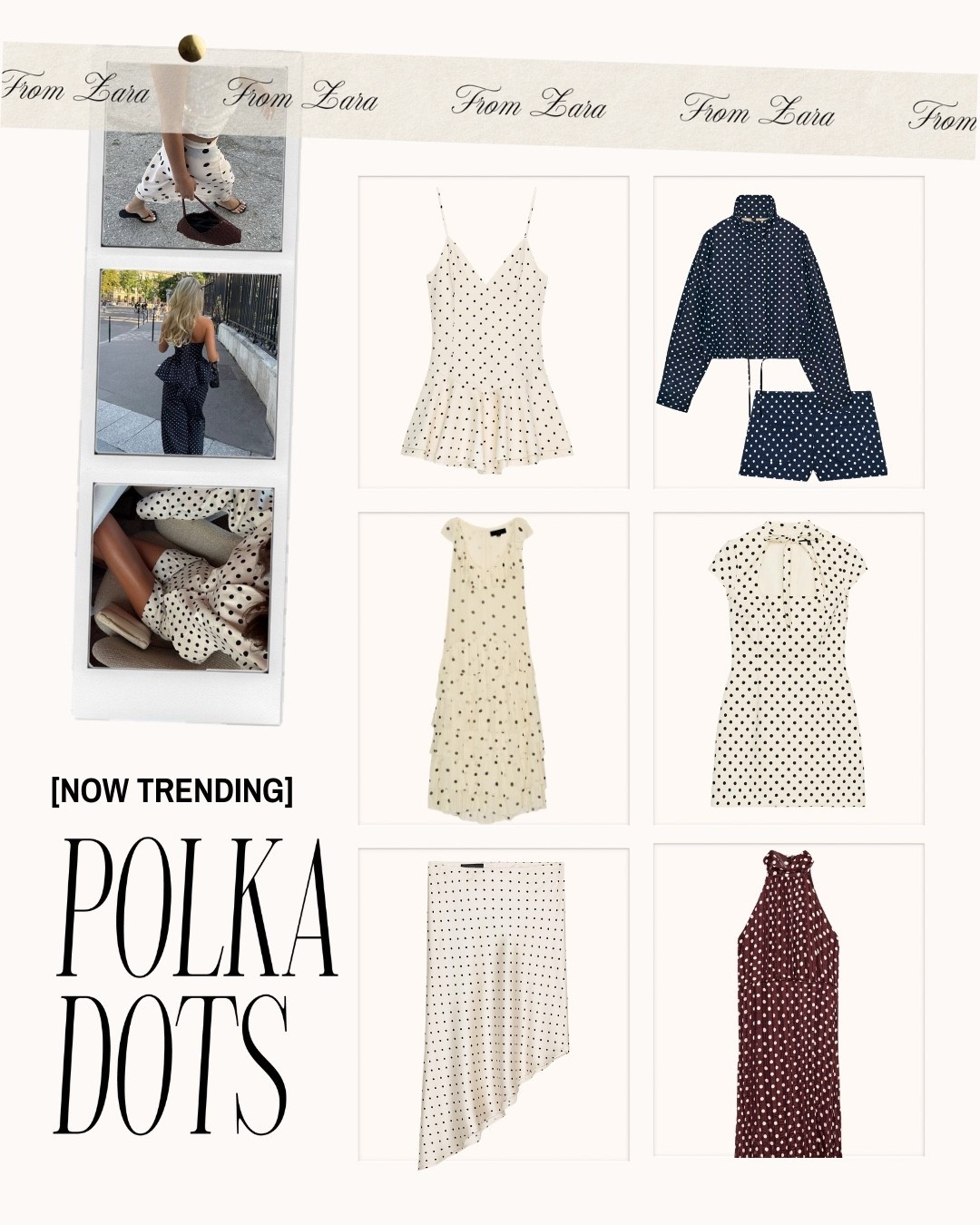 Loving these Zara polka dot pieces!! So excited to see these in the spring!

Zara, Abercrombie, Aritzia, polka dots, dresses, sets, spring, spring outfit ideas, halter top, matching set, dinner outfit ideas, date night ideas, warm outfit inspo
