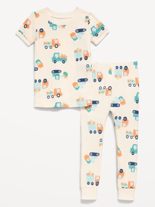 Printed Unisex Snug-Fit Pajama Set for Toddler & Baby | Old Navy (US)