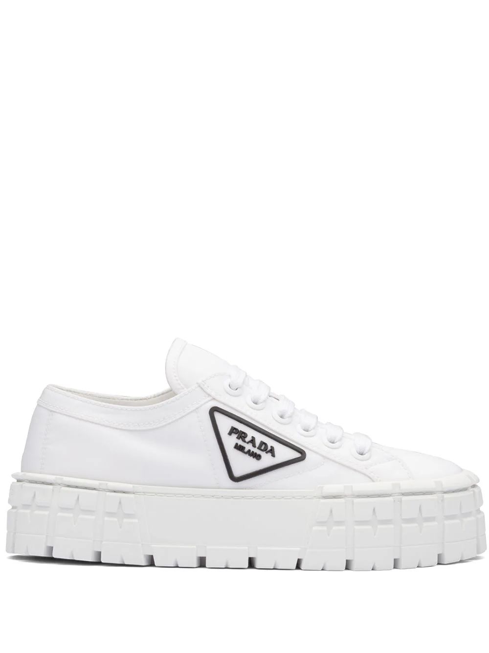 Prada Double Wheel low-top Sneakers - Farfetch | Farfetch Global