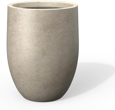 Kante Tall Concrete Planter, 21.7-Inch Height Weathered Concrete Large Indoor Outdoor Plant Pot w... | Amazon (US)