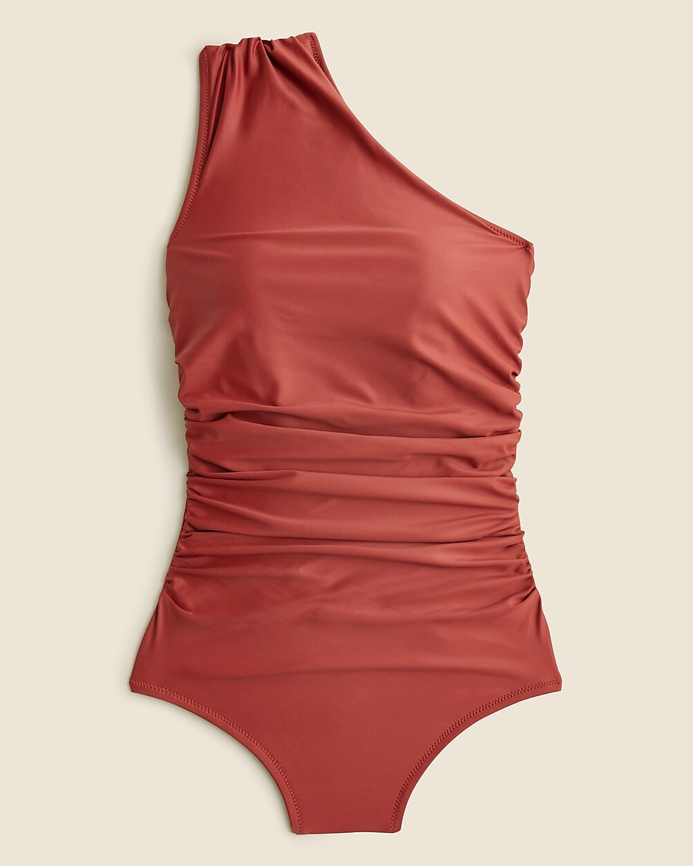 Ruched one-shoulder one-piece | J. Crew US