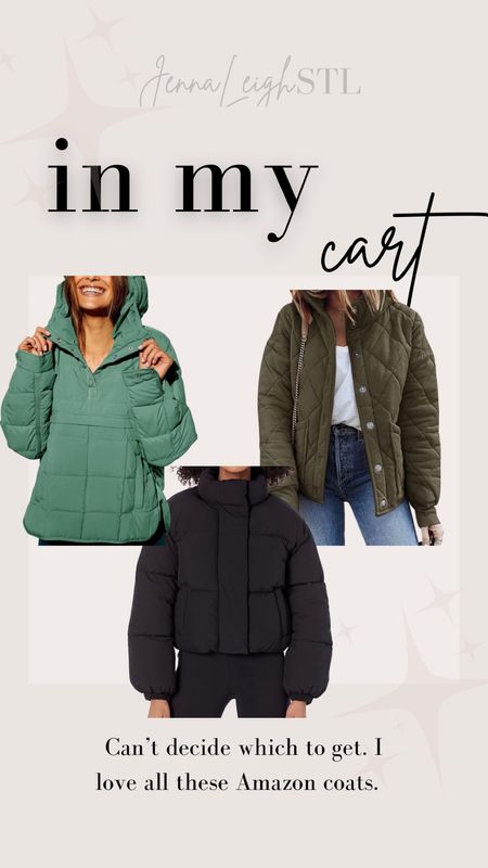 Love these Amazon it jackets. Puffer quilted and pullover  

#LTKmidsize #LTKSeasonal #LTKstyletip