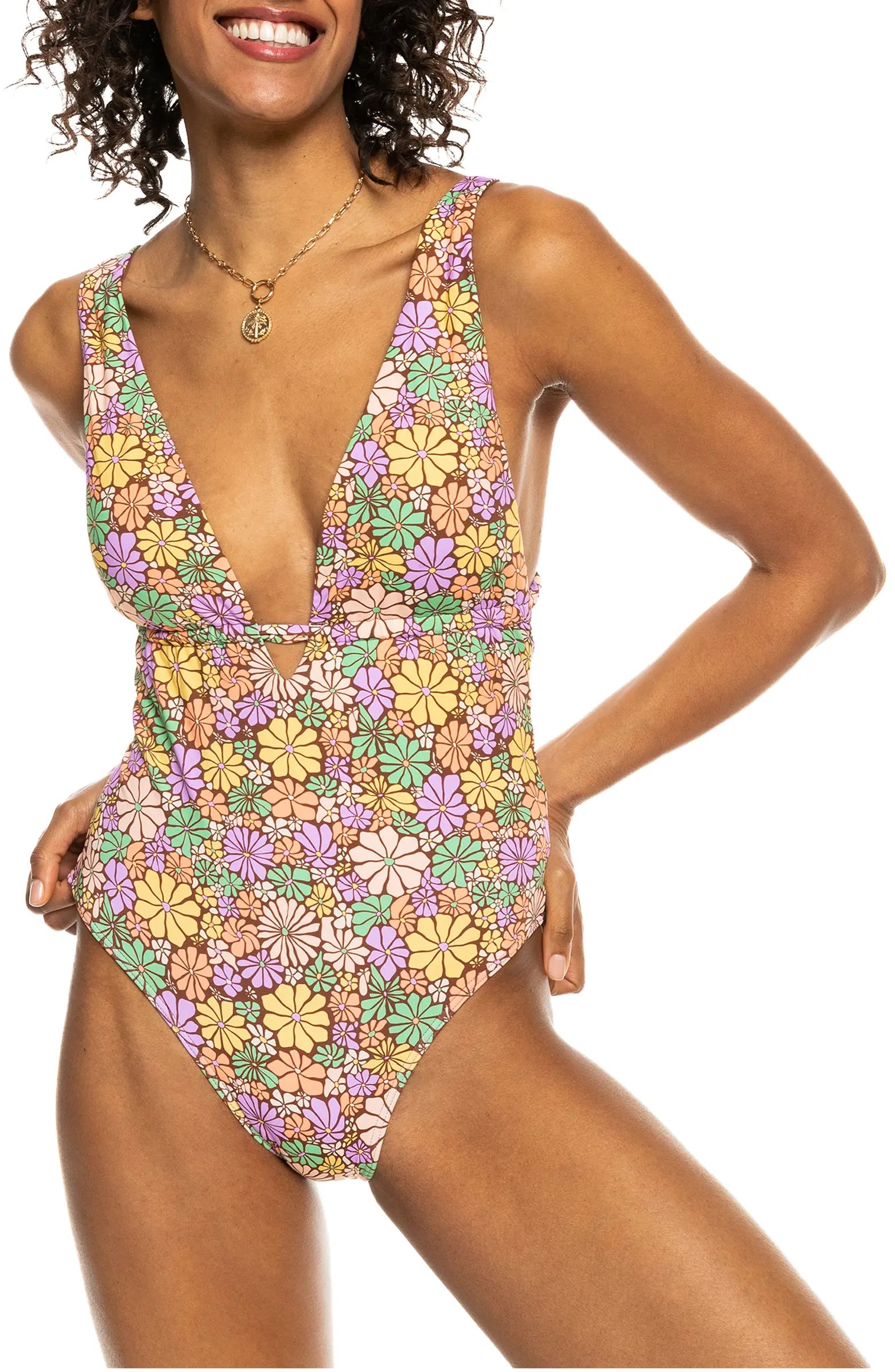 Roxy All Bout Sol One-Piece Swimsuit | Nordstrom | Nordstrom