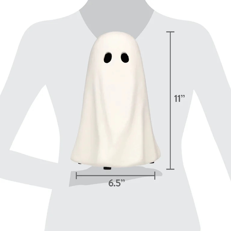 Paper Mache Ghost Decoration, White, 11", Halloween by Way To Celebrate | Walmart (US)