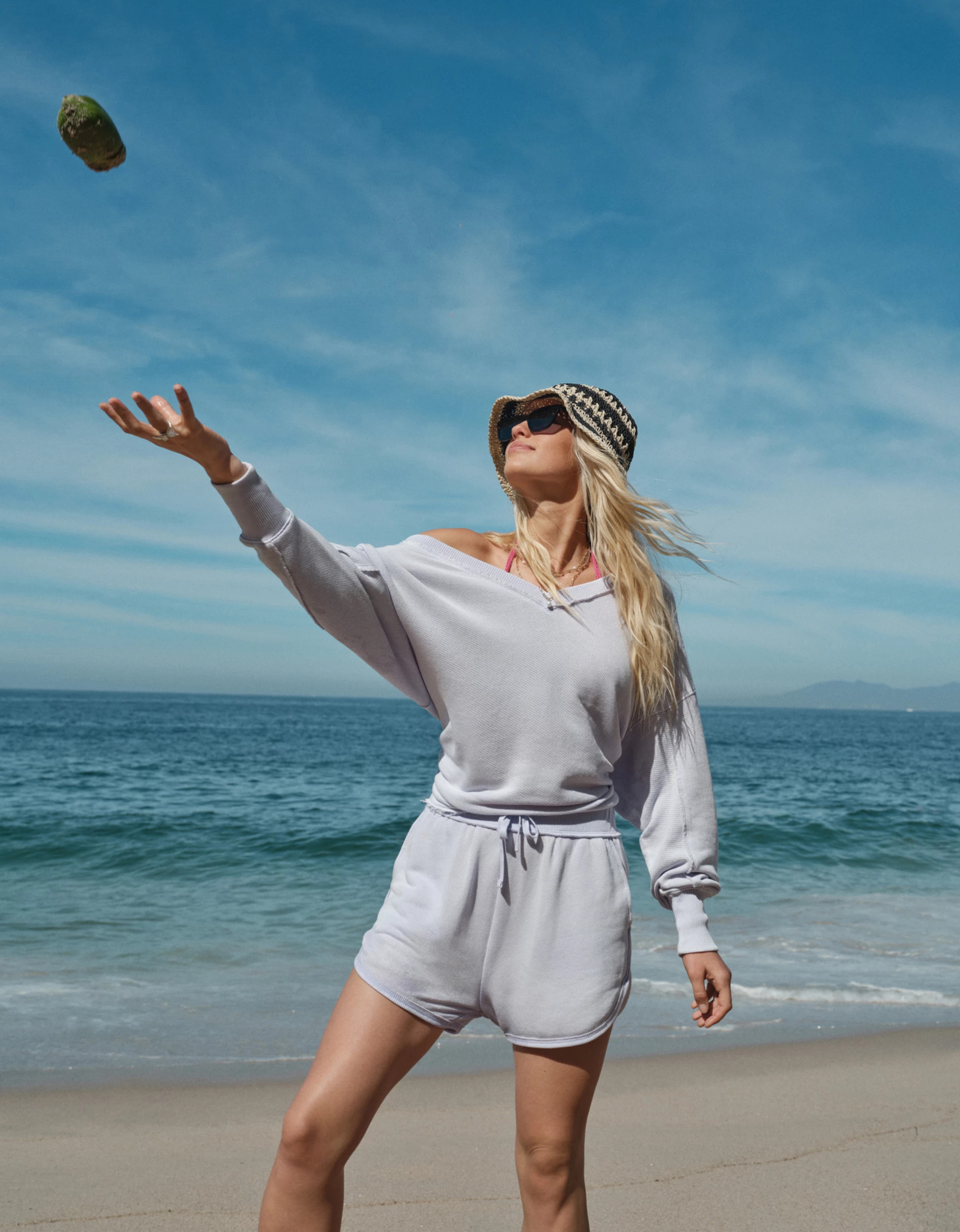 AE Saltwash Double V-Neck Sweatshirt | American Eagle Outfitters (US & CA)