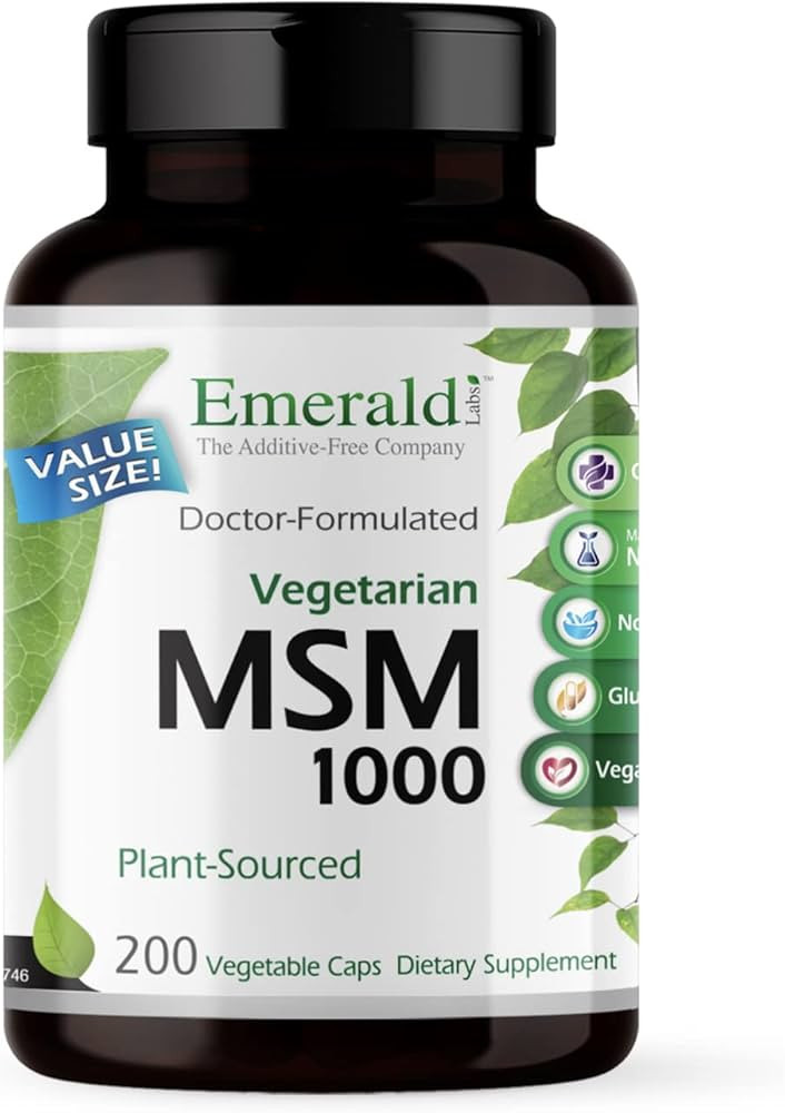 EMERALD LABS MSM 1000mg - Joint, Liver & Immune Support Supplement with Methylsulfonylmethane - G... | Amazon (US)