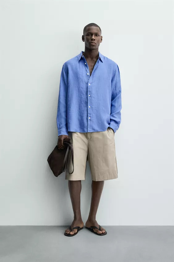 REGULAR-FIT-HEMD AUS 100 % LEINEN | Zara DE