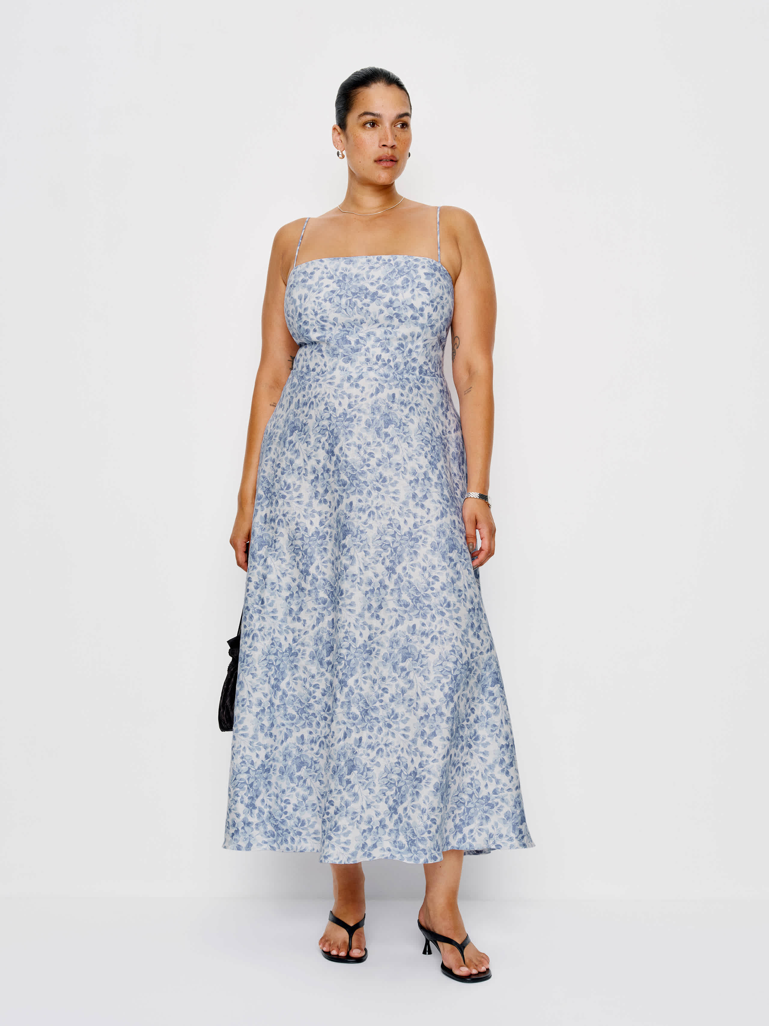 Monette Linen Dress Es | Reformation (Global)